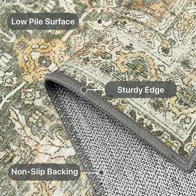 3X5 Area Rugs Machine Washable Rugs - Image 6
