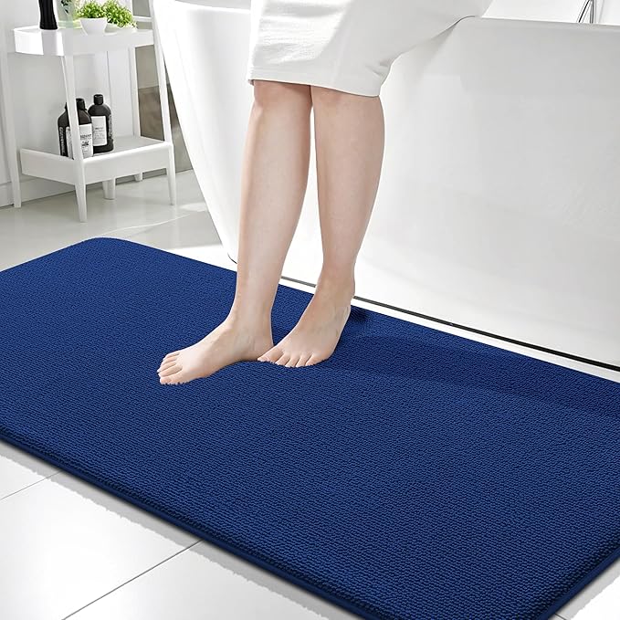 OLANLY Thick Memory Foam Bath Mat Rug 59x24, Extra Soft Absorbent Bathroom Rug by OLANLY