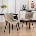 YOUTASTE Dining Chairs Set of 2 Upholstered Mid Century Modern Kitchen Dining by YOUTASTE