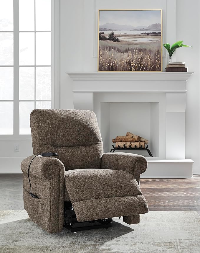 Signature Design by Ashley Aureta Classic Stain Resistant Power Lift Recliner - Image 11