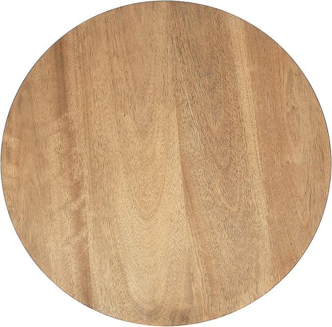 Kate and Laurel Foxford Tiered Round Side Table; 22 x 22 x 24; Natural Brown; - Image 7