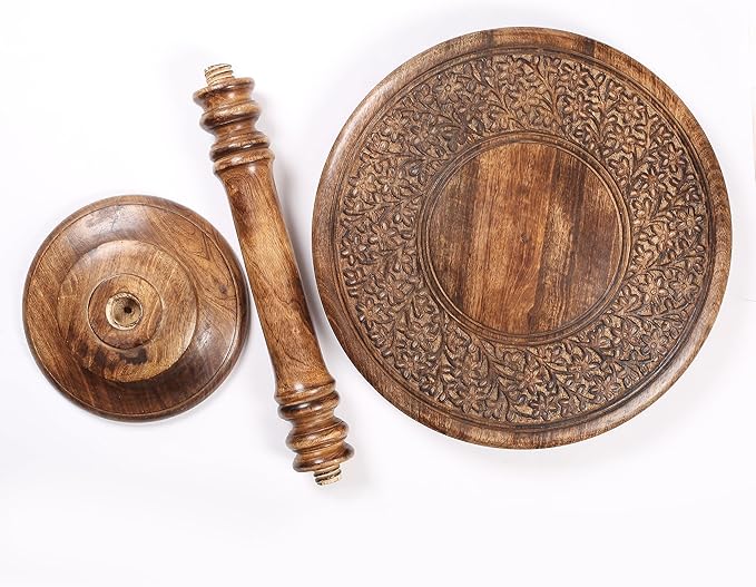 Lightnpro Hand-Carved Wooden Pillar Table - Image 5