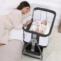 Baby Bassinet Bedside Sleeper, 3 in 1 Rocking Bassinet by Luvkixen