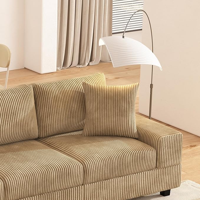 Eafurn Convertible L Shaped Modular Sectional Sofa Couch, 5 Seater Corduroy - Image 7