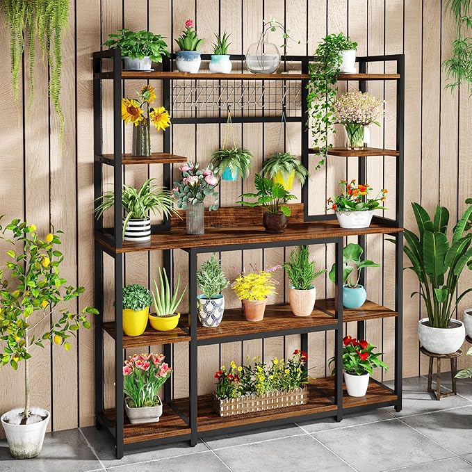 Tribesigns Large Bakers Rack, 5-Tier Baker’s Rack Kitchen Storage Shelf - Image 5