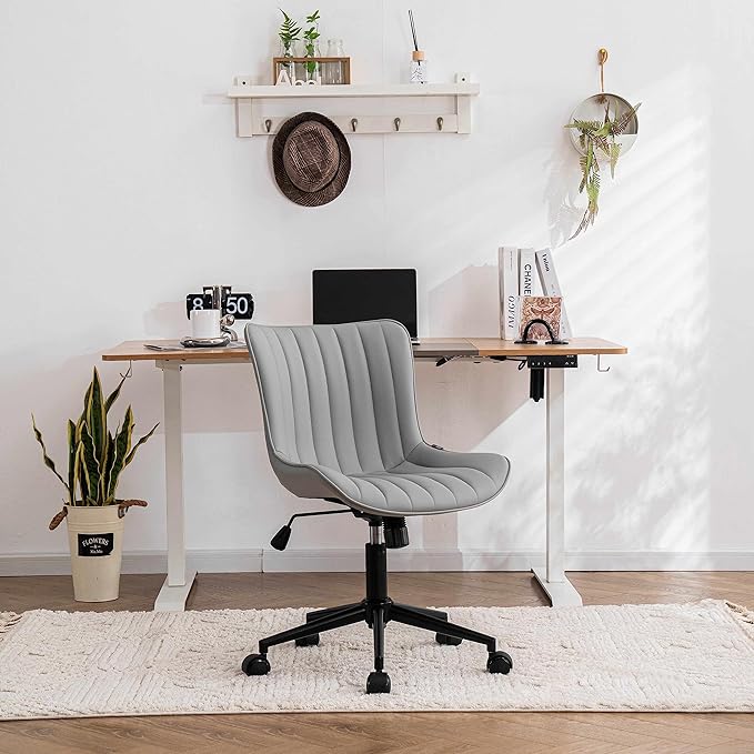 YOUNIKE Grey Home Office Desk Chair - Image 9