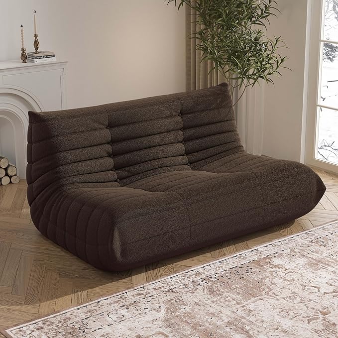 Bean Bag Chair, Loveseat Fireside Chair Bean Bag Sofa Large Bean Bag Chair - Image 3