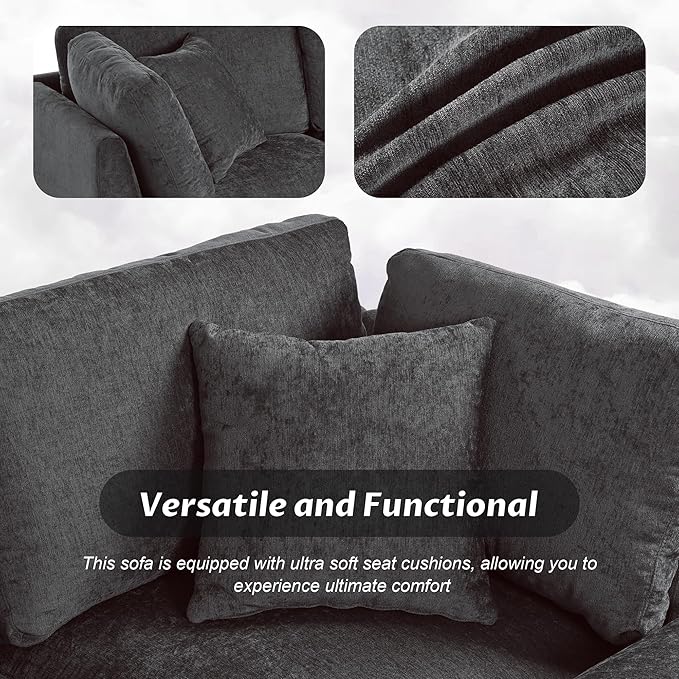 127.6 Inch 5-Seat Modular Convertible Sectional Sofa - Image 7
