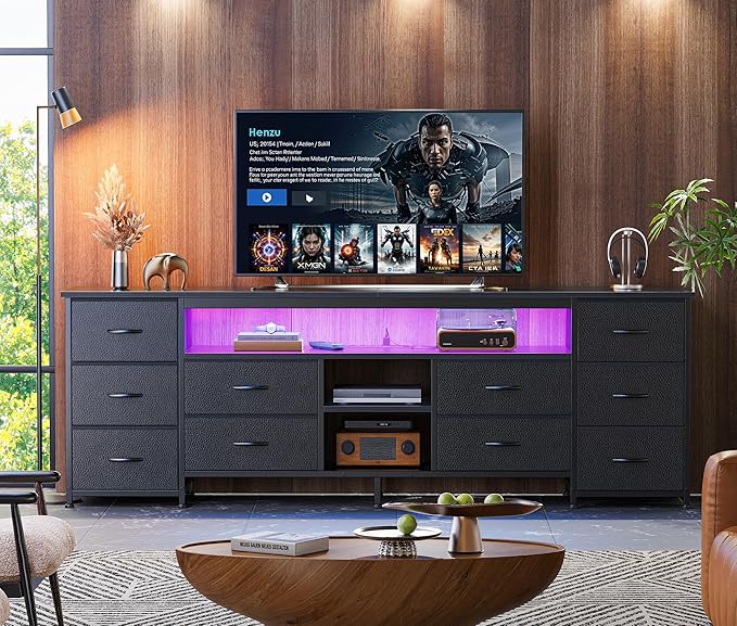 Huuger 70.9 Inch LED TV Stand Dresser - Image 2
