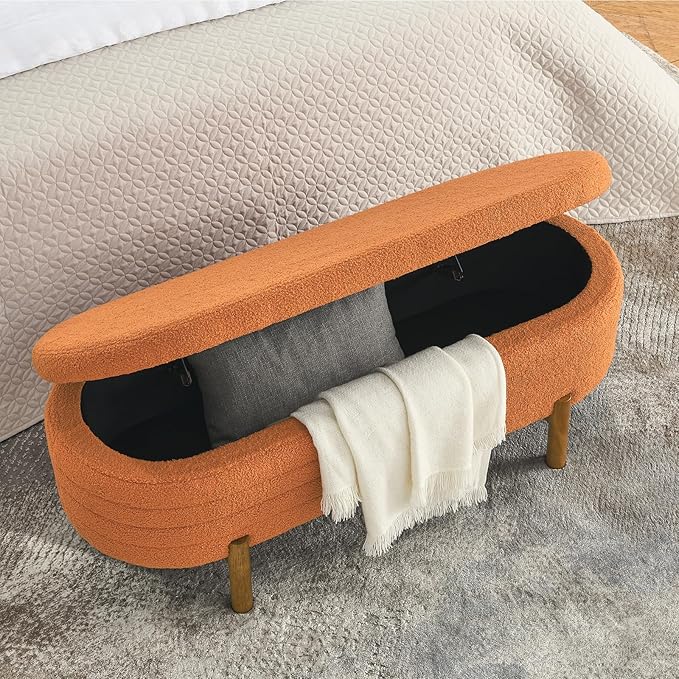 Furniliving 46” Storage Benches, End of Bed Bench - Image 5