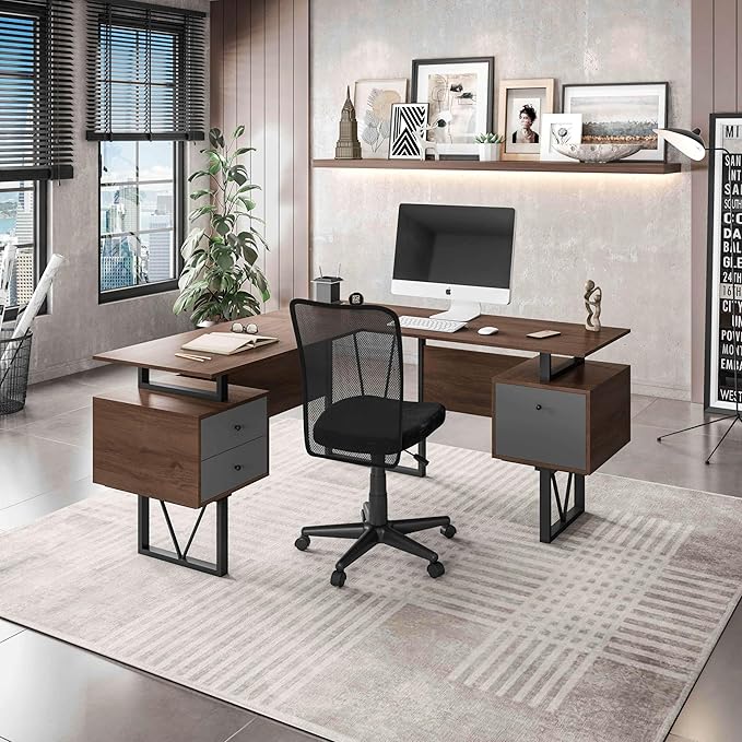 Techni Mobili Reversible L Shaped Desk - Image 2