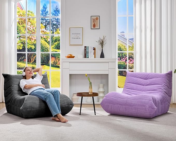 Bean Bag Chairs for Adults Giant Bean Bag Chair Memory Foam BeanBag Chair Big - Image 8