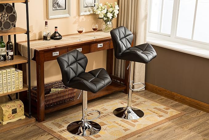 Roundhill Furniture Glasgow Contemporary Tufted Adjustable Height Hydraulic - Image 4