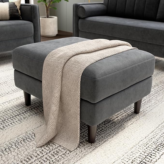 Bush Home Storage Ottoman with Tray, Living Room Furniture, Max Collection by BushHome