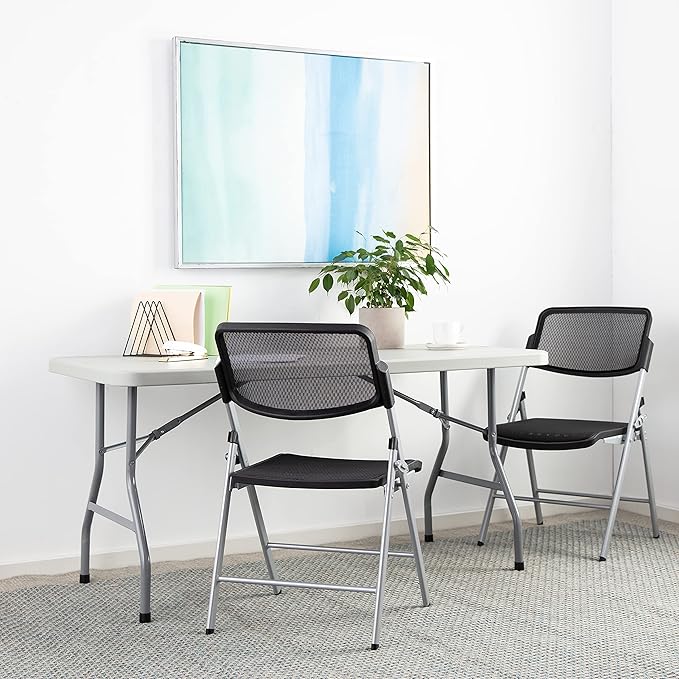 Office Star Resin Multipurpose Rectangle Folding Table - Image 12