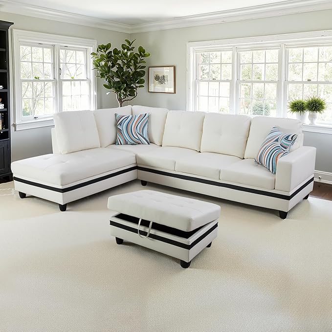 NicBex Sectional Couch 3 Pieces Sofa Set - Image 2