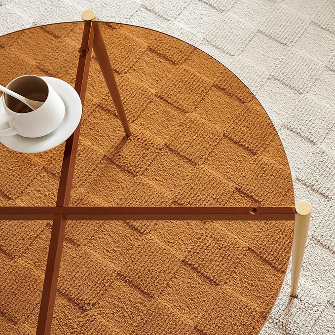 Shrine Round Tempered Glass Table, Circle Glass Top - Image 5
