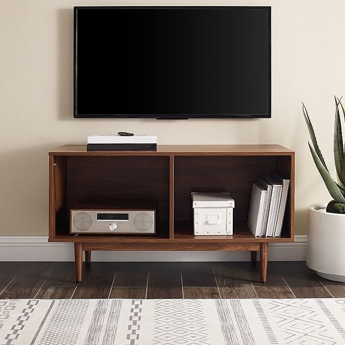 Crosley Furniture Liam Medium Vinyl Record Storage TV Stand and Entertainment - Image 10