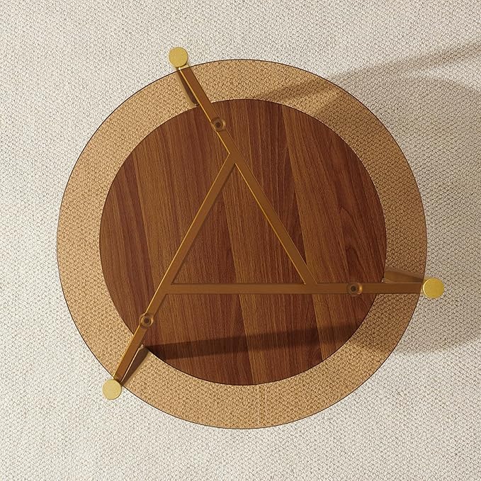 Round End Table, Mid-Century Modern Design, D20*H23 inch, - Image 8