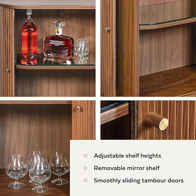 WERMO 28'' Bar Cabinet with Storage - Image 3