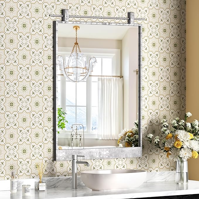 16x24 Inch Rectangle Bathroom Vanity Mirror by MYTHFUL