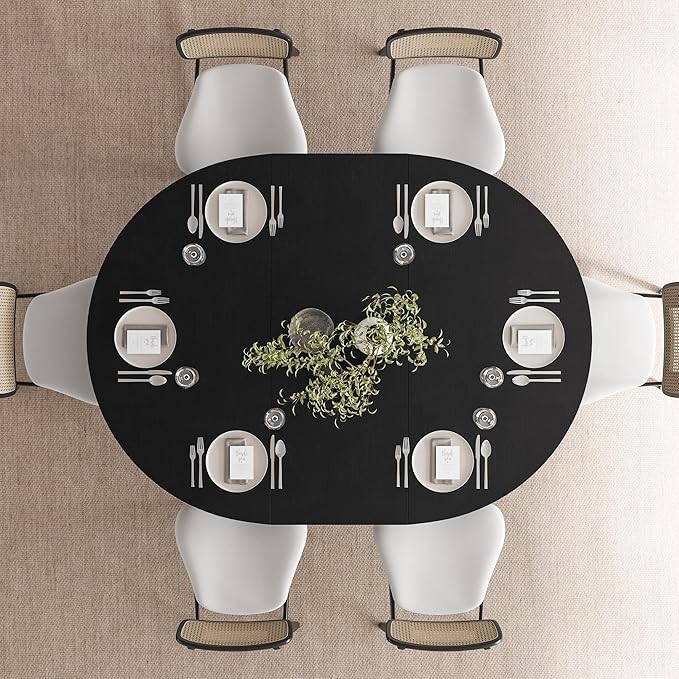 Feonase 59" Round Extendable Dining Room Table - Image 7