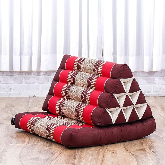 Leewadee 1-Fold Mat with Triangle Cushion – Comfortable TV Pillow, Foldable - Image 5