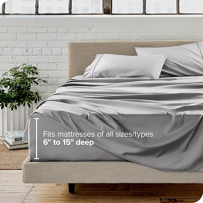 Bare Home Split California King Sheet Set - Image 6