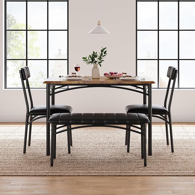 Garvee Dining Table Set for 4, Kitchen Table - Image 2