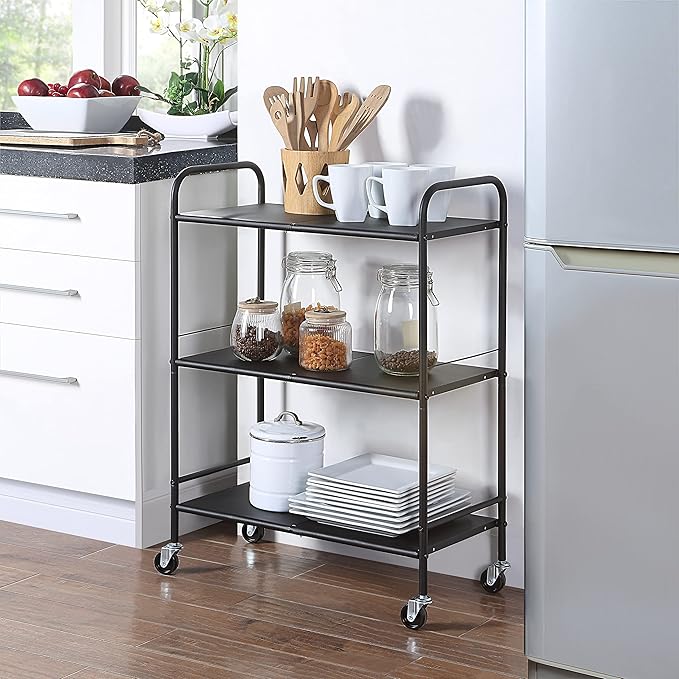 SunnyPoint Metal Rolling Organizer Utility Craft Cart - Image 2