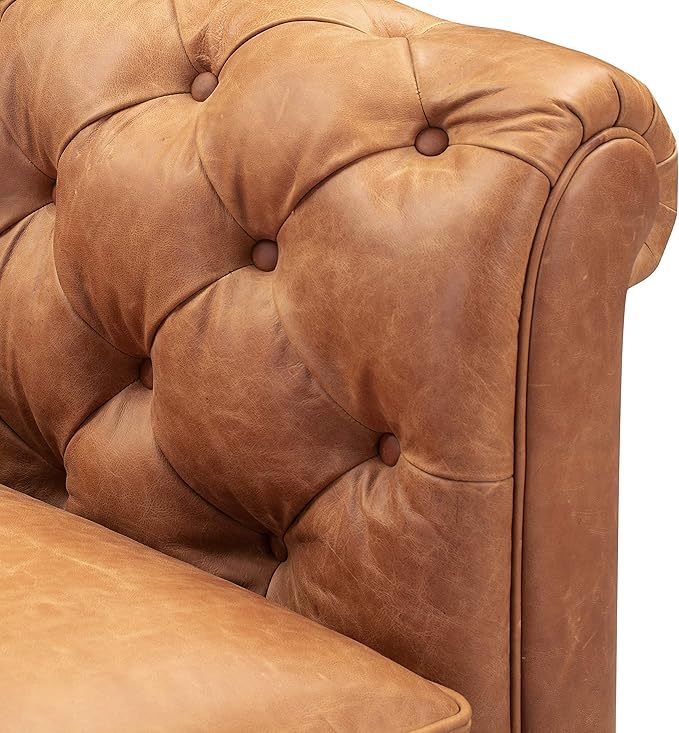 POLY & BARK Lyon Leather Lounge Chairs - Image 9