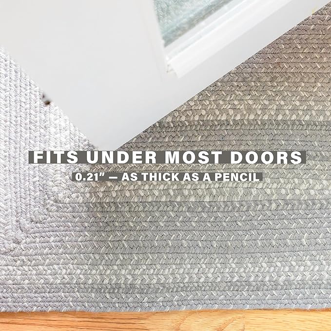 Grey Cloud Small Braided Rug, 27x45 Rectangle - Image 6