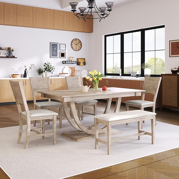 Ball & Cast 6 Piece Dining Table Set - Image 2