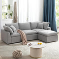104.3 Inch L-Shaped Modular Sectional Sofa by Unknown