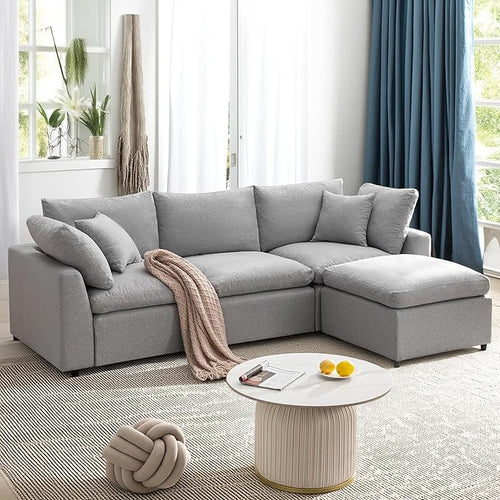 104.3 Inch L-Shaped Modular Sectional Sofa by Unknown