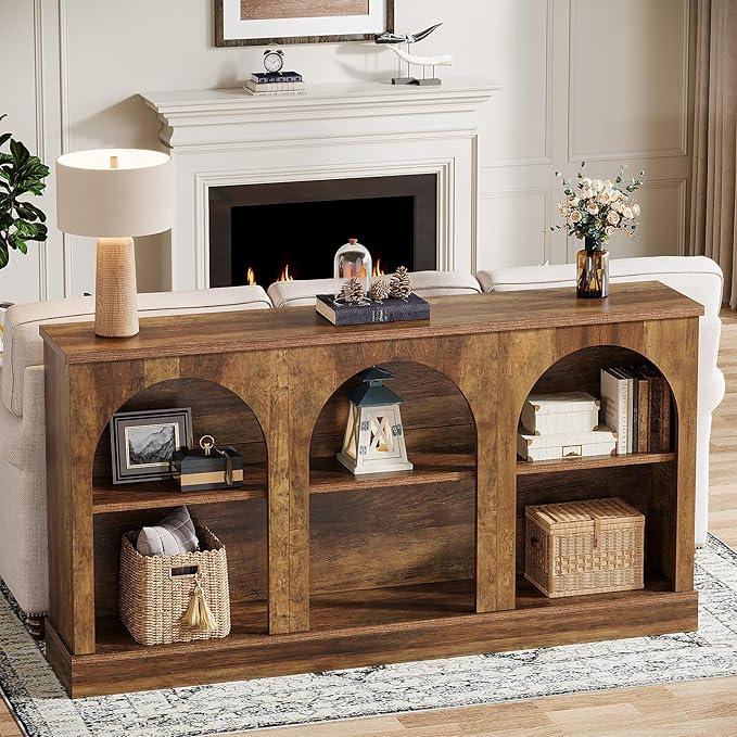 Tribesigns Farmhouse Console Table, 63-Inch Long Entryway Table - Image 4