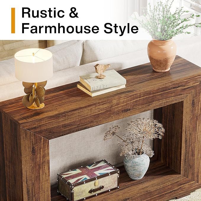 Tribesigns Farmhouse Console Table, 47 Inches Entryway Console Table - Image 6