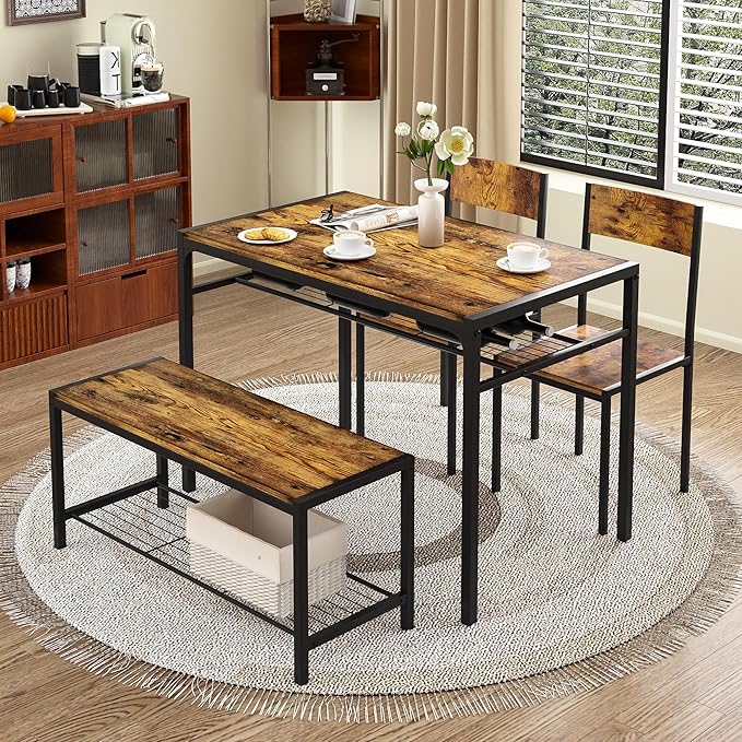 VECELO Kitchen Dining Room Table - Image 2