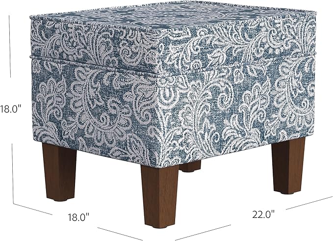 Home Decor | Dinah Collection Modern Storage Ottoman | Ottoman - Image 3