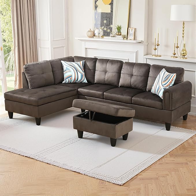 Osparple L Shaped Couch Sectional Couches by Unknown