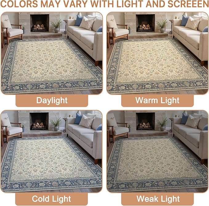 8X10 Area Rugs Machine Washable Rugs - Image 6