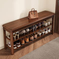 Shoe Rack for Front Door Entrance, Solid Wood Shoe Bench for Closet, Holds Up by IUNVR