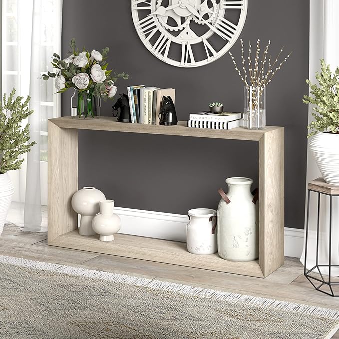 Henn&Hart 55'' Wooden Rectangular Console Table Entryway Table, Sofa Table - Image 7