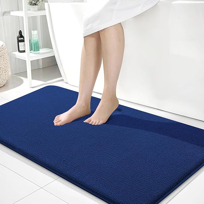 OLANLY Thick Memory Foam Bath Mat Rug 44x24, Extra Soft Absorbent Bathroom Rug by OLANLY