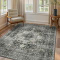 GENIMO 7'6''x9'6'' Area Rugs for Living Room, Machine Washable Non Slip Vintage by GENIMO