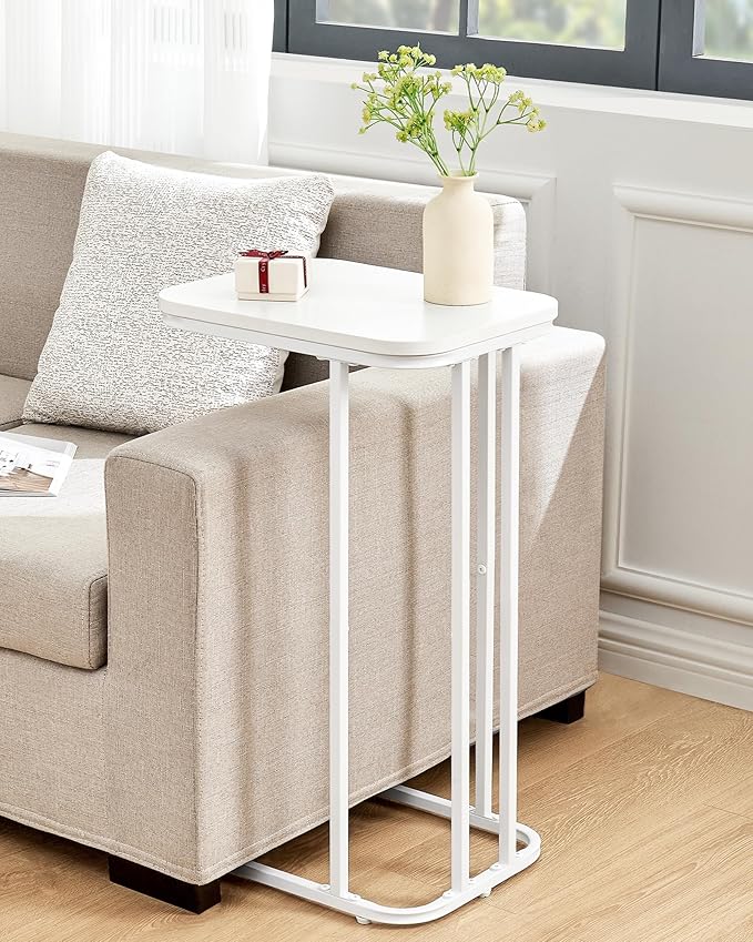 C Shaped End Table Set of 2, Small Side Table - Image 4