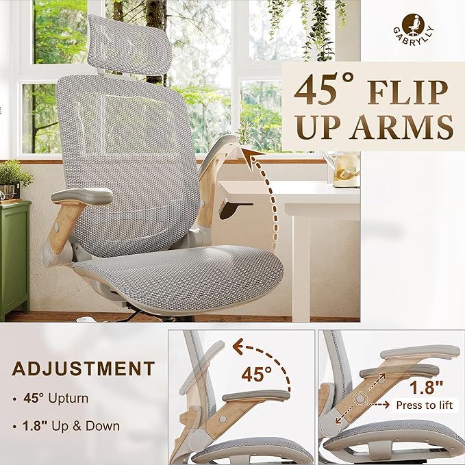 GABRYLLY Ergonomic Office Chair, High Back Home Desk Chair - Image 4