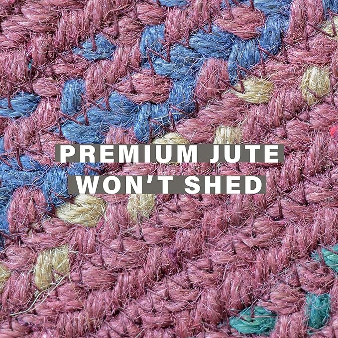 Jamestown Burgundy Small Braided Rug, Everywhere - Image 4