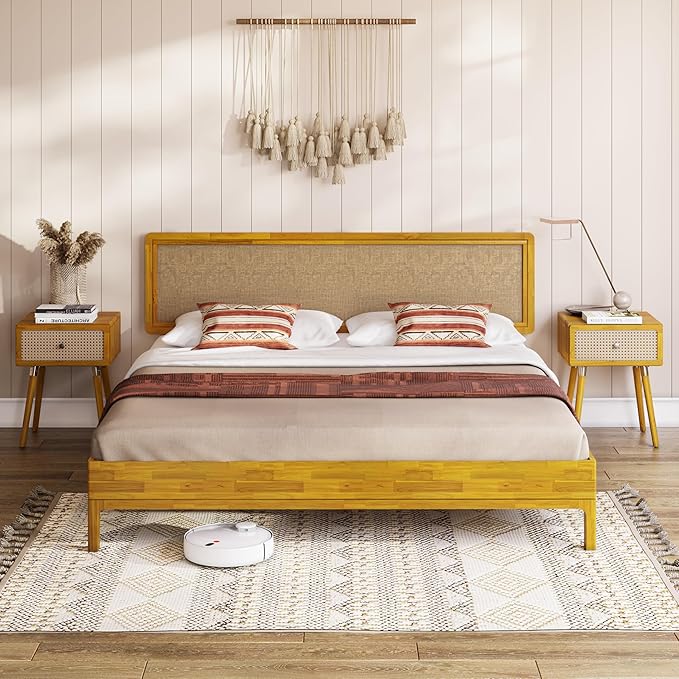 Bme Nipe King 14 Inch Bohemian Bed Frame by Bme