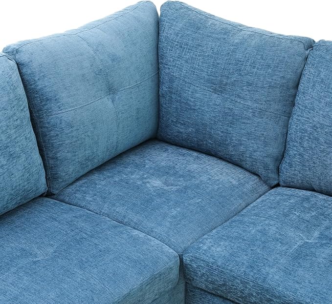 Sectional Couch with Ottoman Storage, L Shaped Couch Sofa Furniture Sets - Image 6